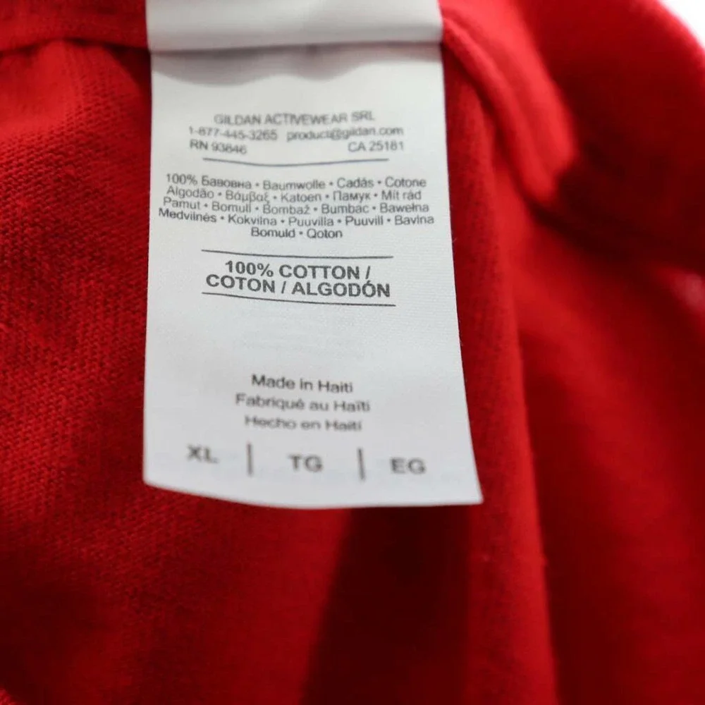 Valdosta State‎ Blazers Gildan Unisex T-Shirt Red Heavy Cotton Tear Away XL New